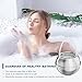 JUSTOWE Chrome Bath Ball Filter - 8 Stages Bath Filter- Removes Hundreds of Contaminants, Purify Your Bathwater for Healthier Skin and Hair, Silver, HL-57