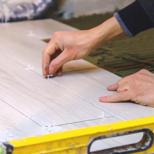 Image of 1 /12 Inch Tile Spacers, 500 Pcs 2mm Cross Tile Leveling Clips | Floor Wall Plastic Tiles Shim for Various Types of Ceramic Tiles Installation Leveling