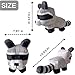 SUPERBE Grow a Garden Plush Toys, 10.63'' Garden Pet Raccoon Red Fox Stuffed Animals Toy, Collectible Plushie for Video Game Fans (Grey)