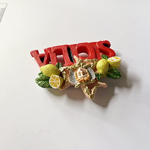 Imán Decorativo Sicilia Italia 3D para Refrigerador miniatura 5
