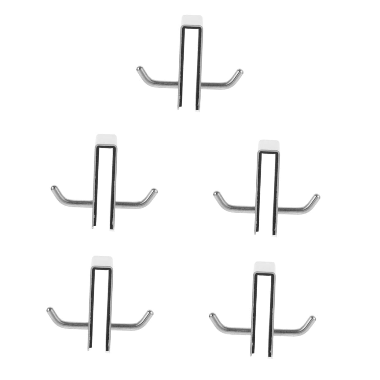 Uonlytech 5piezas Gancho De Puerta De Acero Inoxidable Para Baño Colgador Sin Perforación Para Toallas Diseño Elegante y Resistente Para Armarios y Closets