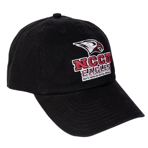 Gorra bordada ajustable NCCU Eagles unisex negra miniatura 1