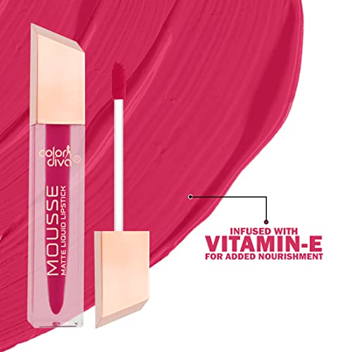 Image of Adbeni Value Pack, Mousse Matte Liquid Lipstick With Eyeliner & Mascara, 5.5ml Each | Long Lasting, Water & Smudge Proof, Light Weight, 14 Hour Long Stay, Pack Of 3 (Barbie 110)