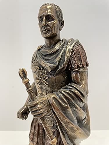 Estatua de Julio César en Uniforme Militar Romano Acabado Bronce miniatura 7