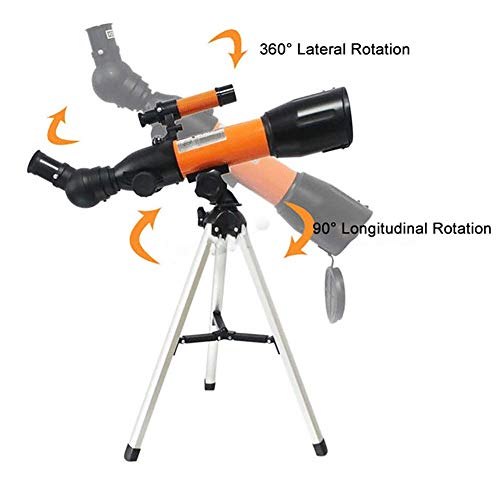 Telescopio astronómico refractor para principiantes con trípode ajustable miniatura 4