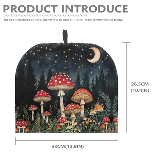 Image of Mushroom Print Tea Cozy Creative Insulated Tea Cosy Extra Thick Home Kitchen Decoration Creative Gifts Dust Teapot Cover Kitchen Accessories for Travel