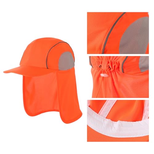 Gorro de Seguridad Reflectante UV con Ala Ancha Unisex miniatura 3