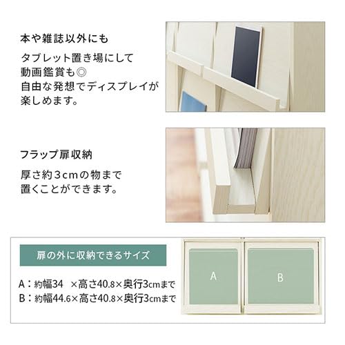 Amazon.co.jp: フラップチェスト 本棚 大容量 ディスプレイラック 収納