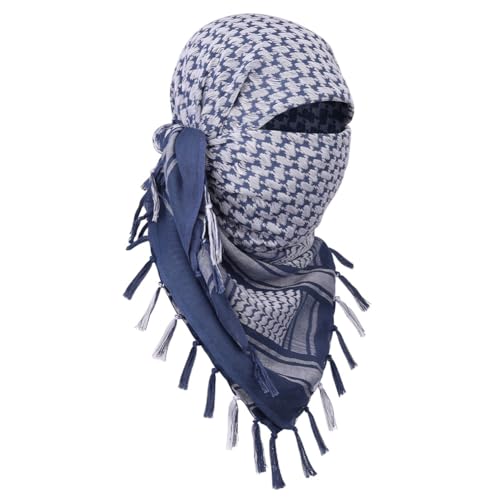 KRYDEX Tactical Desert Scarf Shemagh Breathable Balaclava Face Mask Neck Gaiter 43” x 43” (NYWH)