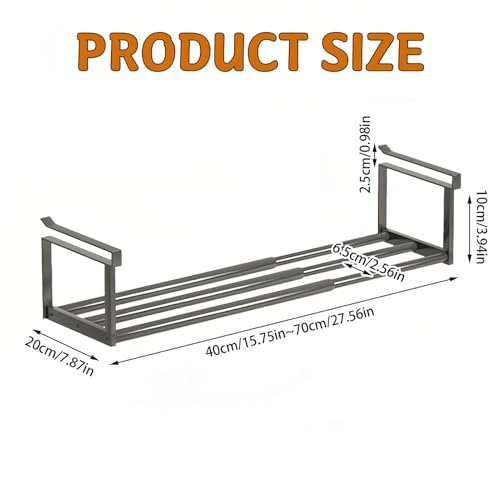 Étagère à chaussures extensible pour placard, placard de cuisine, entrée – Organiseur de rangement réglable 3 en 1, 3 pièces