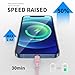 FUPYWP Car iPhone Carplay Cable, Car Charger Cord, USB A to Lightning Cable Fast Charging & Data Transfer for iPhone 14/13/12/11 Pro Max XR XS X 8 7 6 Plus SE Tangle-Free,3ft Pink