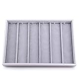 Oirlv Velvet Stackable Jewelry Tray Necklace Pendant Organizer Display Showcase Jewelry Storage trays