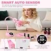 MEKK Gooseneck UV Nail Lamp Cordless Mini UV Light for Gel Nails with Auto Sensor,Professional Flash Cure Lamp 30W Single Nails Light with Four Timers (10s/30s/60s/90s) Salon & Home DIY Use-Pink
