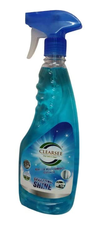 Clearsee Glass Cleaner Liquid with Sparking shine Booster (500 ml ...