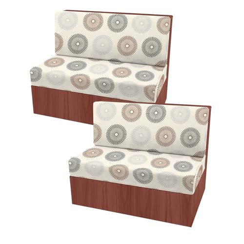 FUANGUI RV Dinette Cushion Covers - Stretch Camper Cushion Booth Seats Replacement - Washable Sofa Furniture Protector (C35, 2 Bench & 2 Backrest Cover)