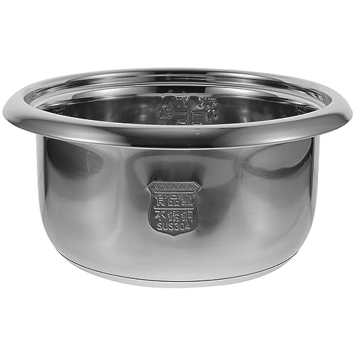BESTonZON Stainless Steel 4L Rice Cooker Inner Pot Replacement Non-stick Liner Pot Container