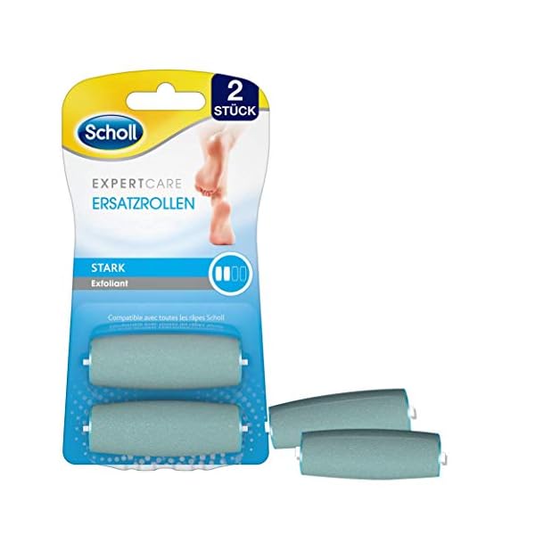 Scholl Velvet Smooth elektrischer Hornhautentferner Pro – 1 Gerät + Ladestation & Expert Care Wet & Dry Ersatzrollen… – Bild 6