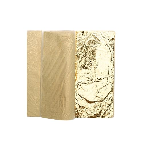 ERINGOGO 100 Sheets Foil Paper for Art Crafts Leaf Sheets Gilding Paper Leaf Variegated
