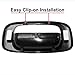 Parts N Go 1999-2007 Silverado Sierra 1500 2500 3500 Tailgate Handle Trim Bezel Cover Replacement Black Textured Plastic Rear Exterior - GM1916102, 15228539