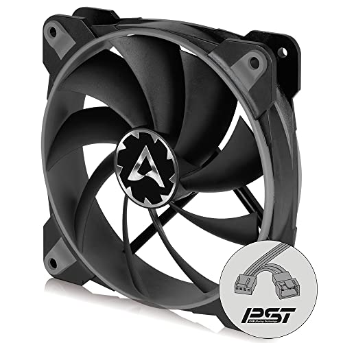 ARCTIC BioniX F120 - 120 mm Ventilador de Caja para Videojuego con PWM PST, Ventilador para CPU con Conexión PST (PWM Sharing Technology), Regula las RPM Sincrónicamente, 200-1800 RPM - Gris Cover