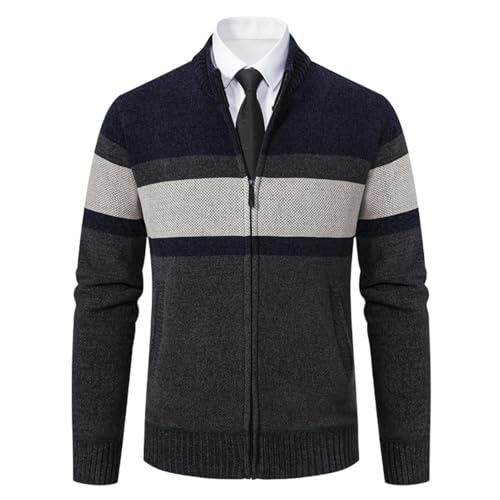 Cárdigan de punto grueso de hombre para los días fríos de otoño