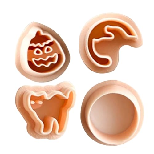 Moldes para galletas de Halloween, diseño de gato negro fantasma de Halloween, herramienta de cocina, cortadores de galletas, moldes para decoración de fiestas de comida de Halloween