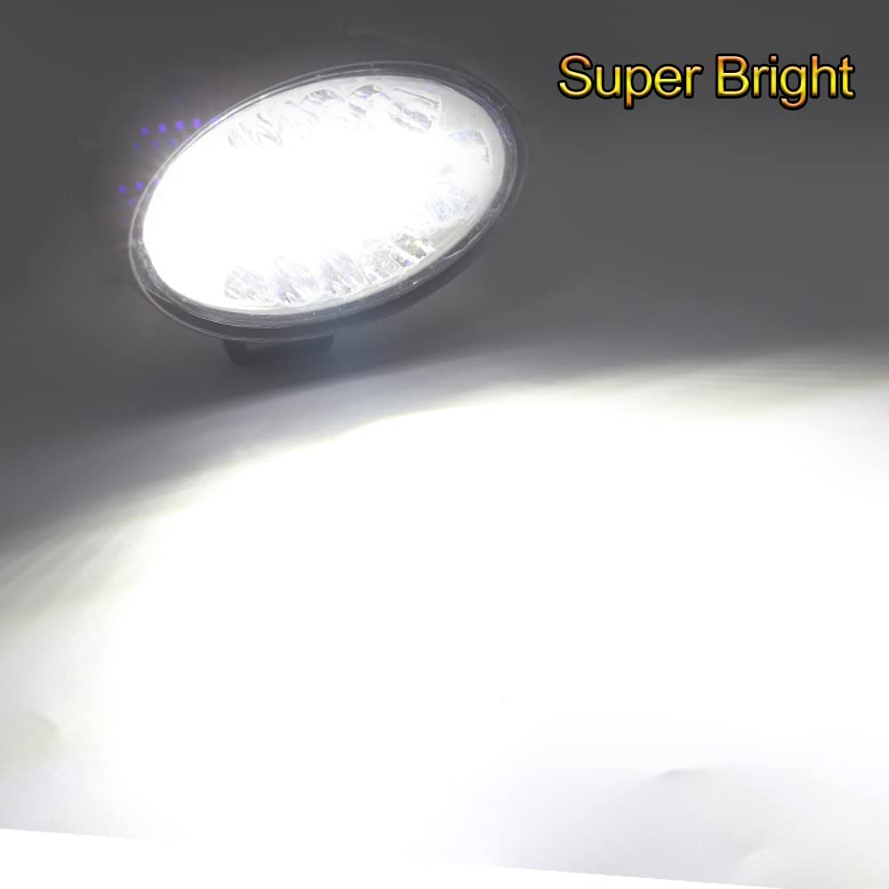 Biqing 2PCS Faro da Lavoro LED,5.5 Pollici Spot Luci di Lavoro a Led 12V 24V Fari di Profondità Impermeabile IP67 Luci di Lavoro Fuoristrada per Moto Auto ATV SUV Trattore