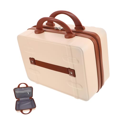 FOMIYES Maletín de Maquillaje Vintage Compacto y Portátil Estuche Organizador Resistente para Viaje Neceser Mujer Elegante para Cosméticos Maleta Pequeña de Viaje