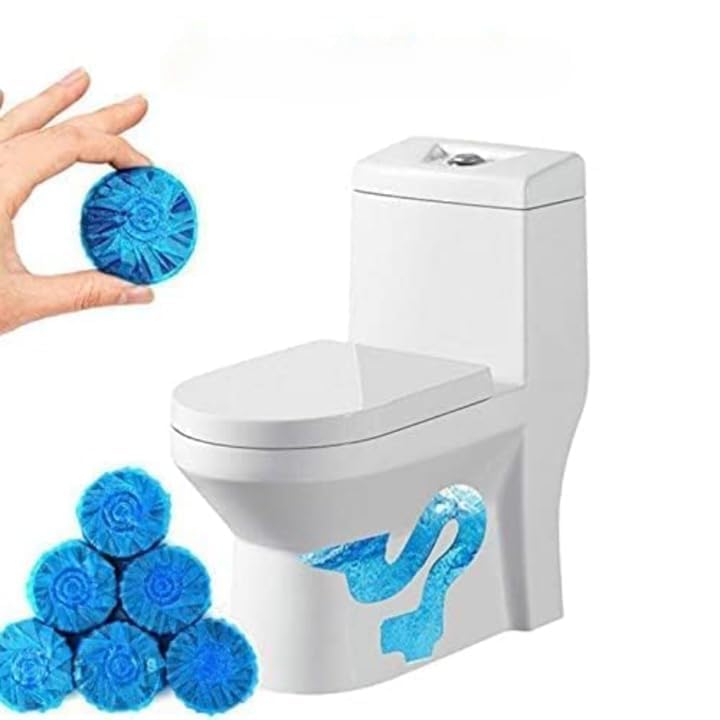 JV KLIORA Automatic Flush Toilet Bowl Cleaner Tablets, Powerful Cleaning Ball Toilet Blue Deep Clean Bubbles, Mild Lemon Scent, Long-Lasting Fresh Air (10) (B0CQPP3NLB) Amazon Price History, Amazon Price Tracker