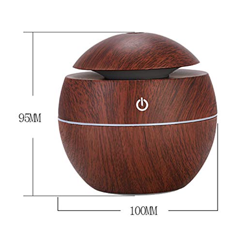 Difusor De Aromas Ultrassônico 7 Cores Terapia 130ml Marrom Sleepwell