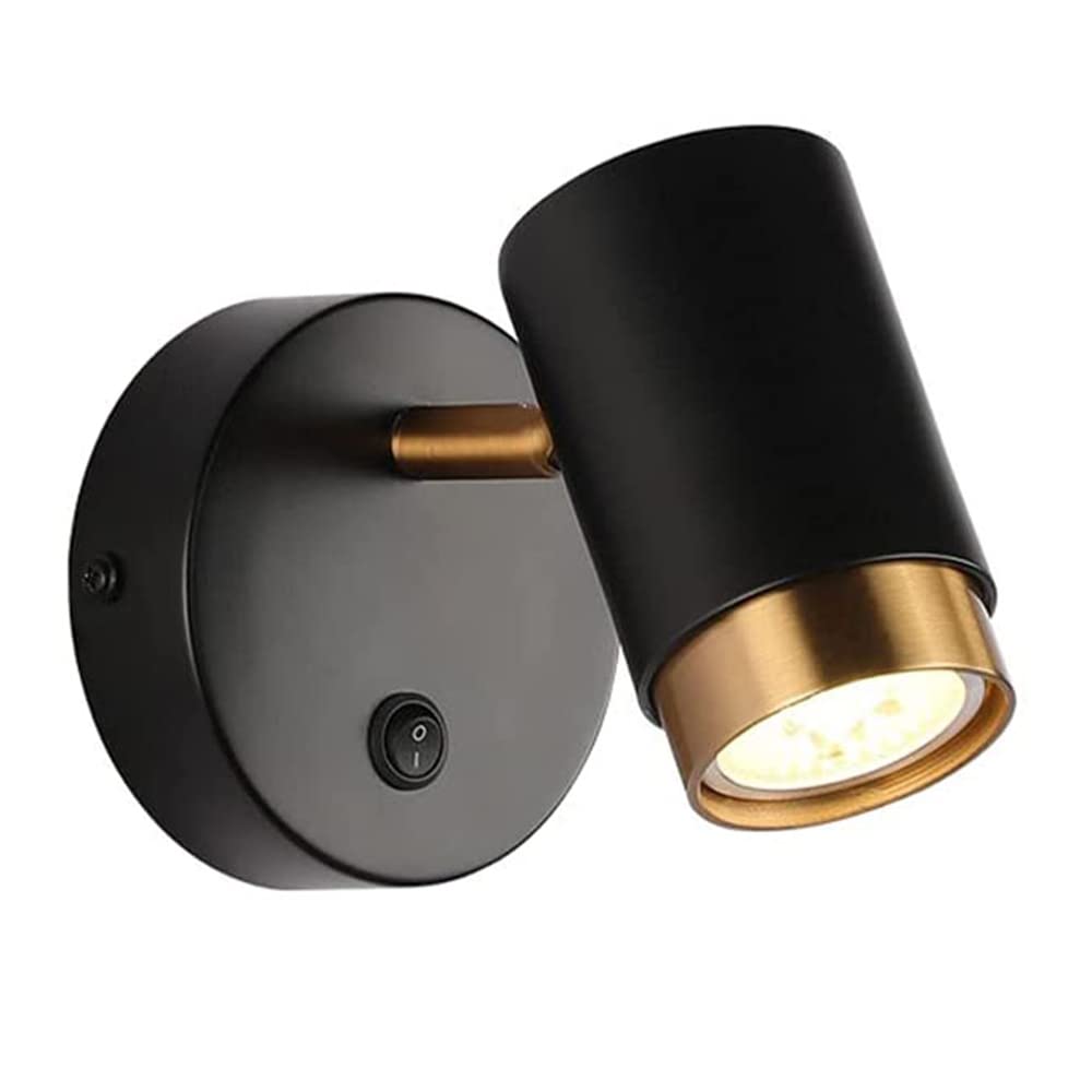 Lámparas de pared con interruptor para evitar levantarse gracias al foco ajustable GU10