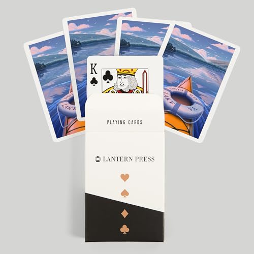 Lantern Press Smith Mountain Lake, Baraja de Poker miniatura 6