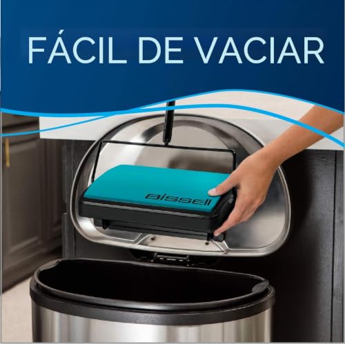 Miniatura 4 de Bissell Easy Sweep - Barredora Compacta Para Alfombras Y Pisos, 2484a, Color Verde Azulado