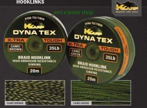 Generico trecciato per terminali Pesca Filo carpfishing dyna Tex lbs 45 (Como Green)