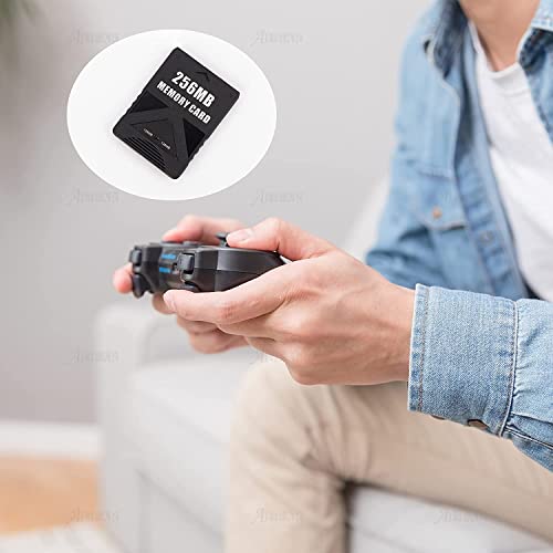 Image of Pomya PS2 Memory Card, Memory Card High Speed for Sony Playstation 2 PS2 Games Accessories 8M-256M (Optional)(256M)
