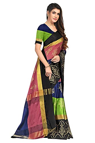 Image of OM SAI LATEST CREATION Soft Cotton & Silk Saree For Women Banarasi Saree Under 399 2021 Beautiful For Women saree