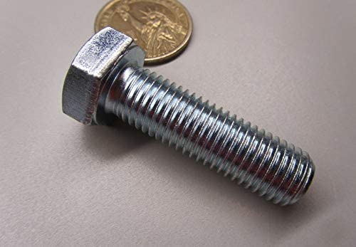 Class 8.8 Zinc Steel Bolts FT M12 x 1.5 mm x 40 mm Long 10 pcs.