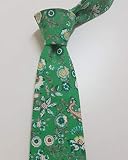 corbata para camisa verde agua  Corbata verde floral hecho a mano hand made