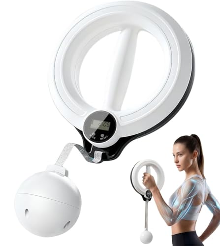 360° Infinity Arm Hoop, Arm Workout Equipment for Men and Women Flabby Arm Exerciser with Digital...