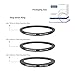 3Pcs 95-82mm/95-77mm/95-72mm Filter Ring Adapter,Metal Step Down Ring for All Brands Camera Accessory(for UV,CPL,ND,Threaded Lens Hood)
