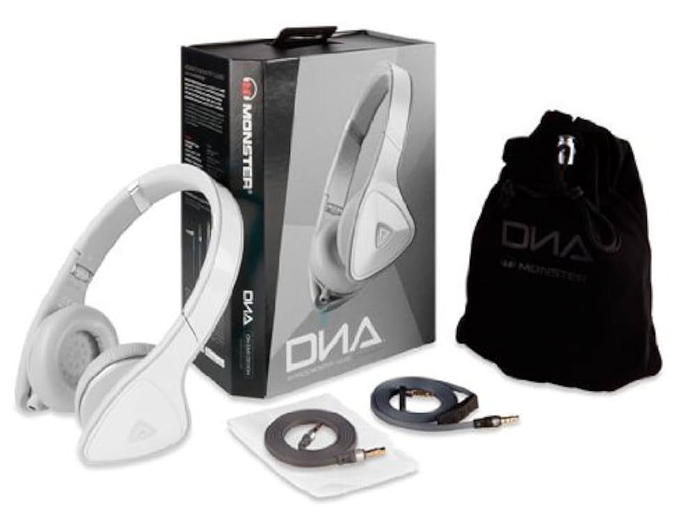 Monster DNA On-Ear Headphones, White/Grey | Amazon.com.br