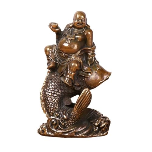 Statues de Bouddha riant rétro et objets de collection bouddhistes de salon