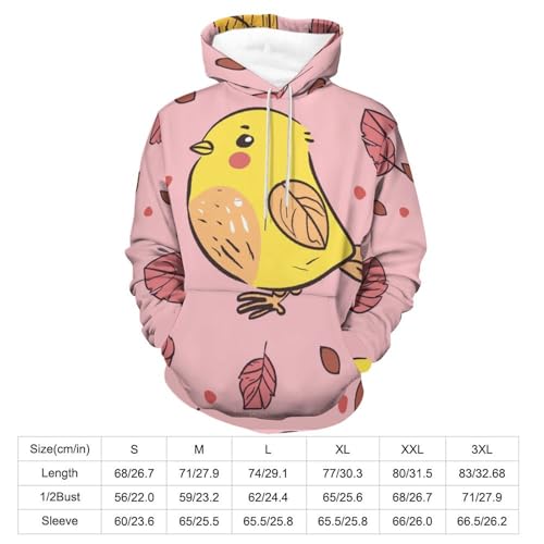 Sweatshirt Pullover Poussin Dessin Animé - Sweat à Capuche Manches Longues Taille S - 3