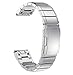 Produktbild DHDHWL Uhrarmband 20/22/26 Mm Edelstahl-Band for Garmin Forerunner Fenix 5 5X 5S Plus-Vivoactive3 for Quickfit Metall-Uhrenarmband S61 (Band Color : Silver, Band Width : 22mm Fenix 5 Plus)