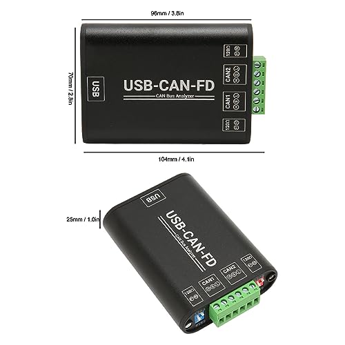 Yunir Industrial Grade USB to CAN FD Adapter, CAN CAN FD Bus Communication Interface Convertor with Galvanic Isolation - Thumbnail 7