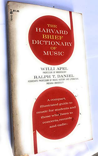 The Harvard Brief Dictionary of Music B002H2R1IS Book Cover