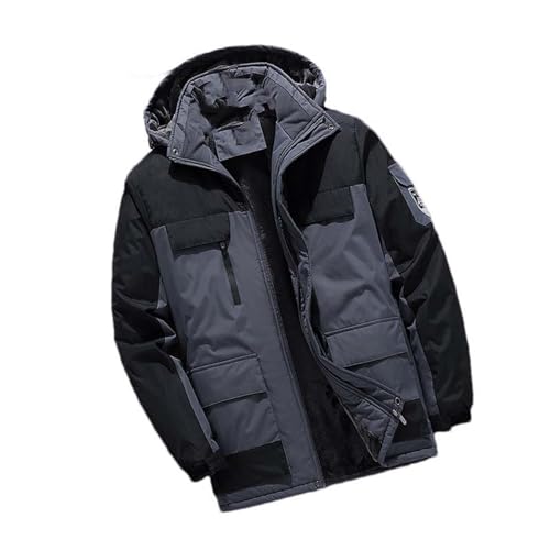 Manteau à capuche imperméable idéal pour affronter la neige en ville avec cette parka d'hiver