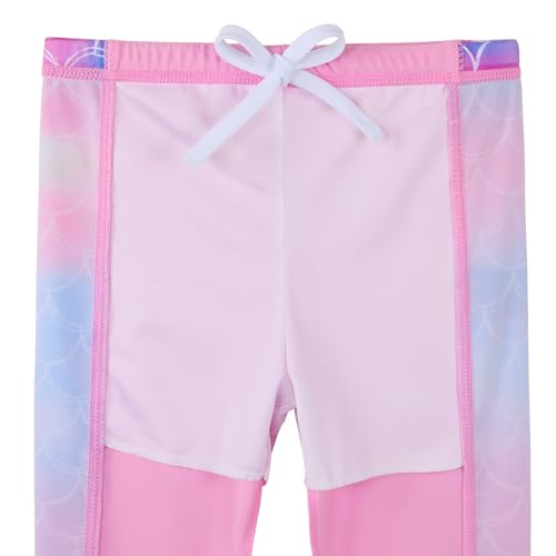 Image of Girls Two Piece Swimsuit Long Sleeve Floral Bathing Suit UPF 50+ Summer Beach Swimwear