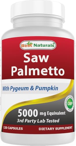 Best Naturals Saw Palmetto 10:1 & Pumpkin Seed 120 Capsules