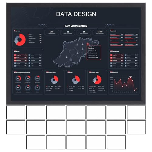 Cadre magnétique A4 pour tableau blanc avec protection transparente amovible